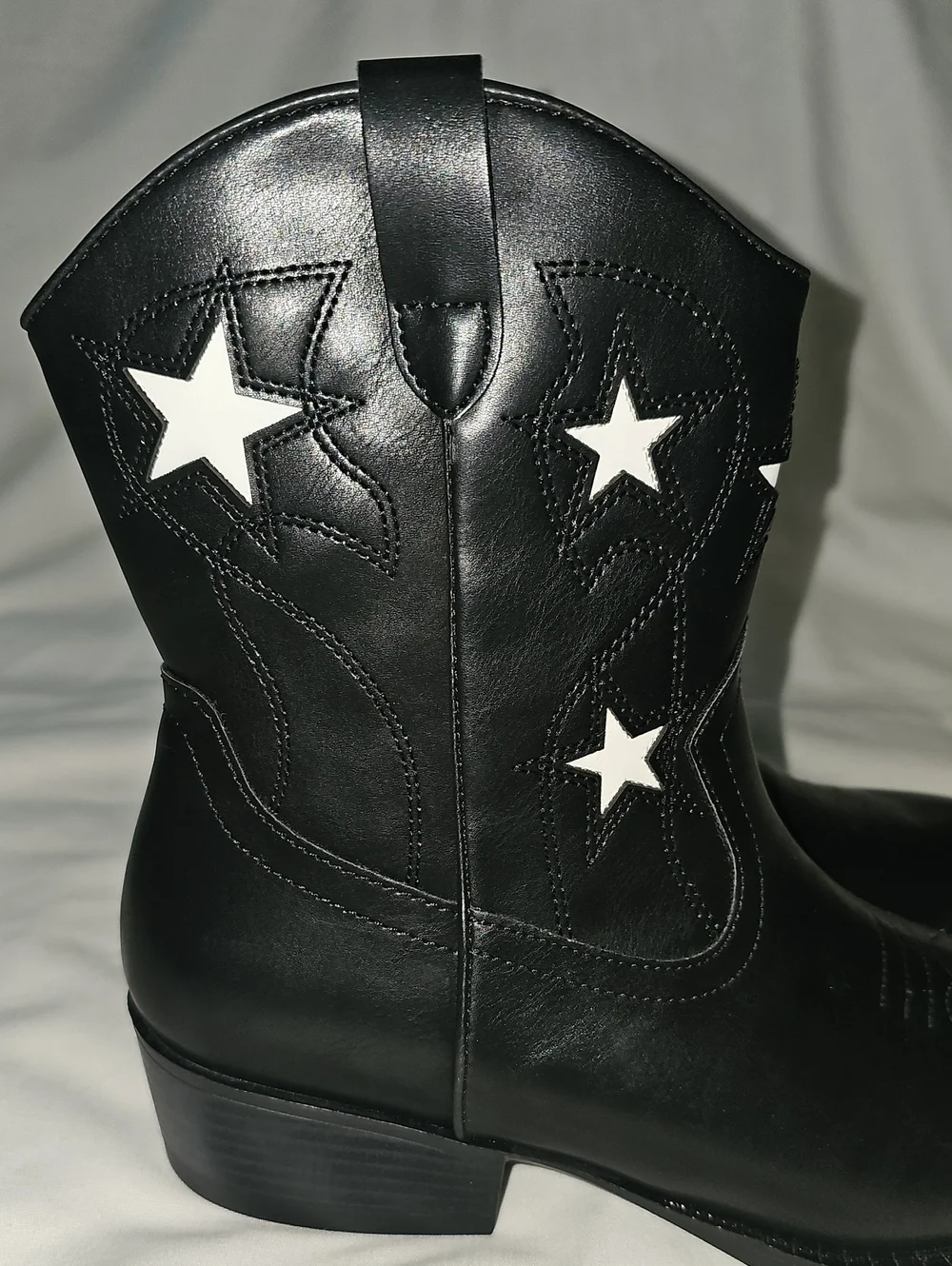 Wonder Nation Big Girls Size 6 Star Western Cowgirl Boots Black New